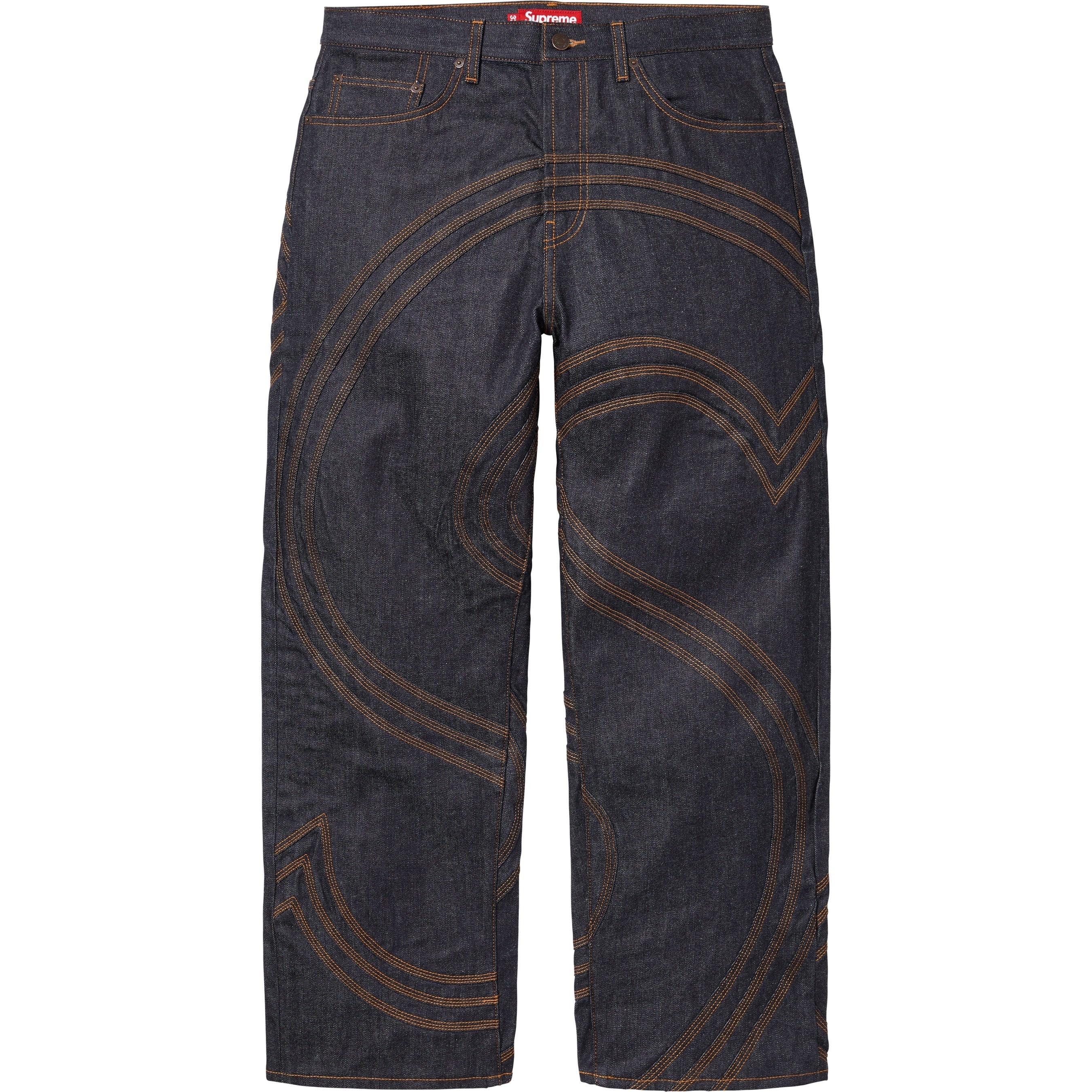 S Logo Rigid Baggy Jean view 3
